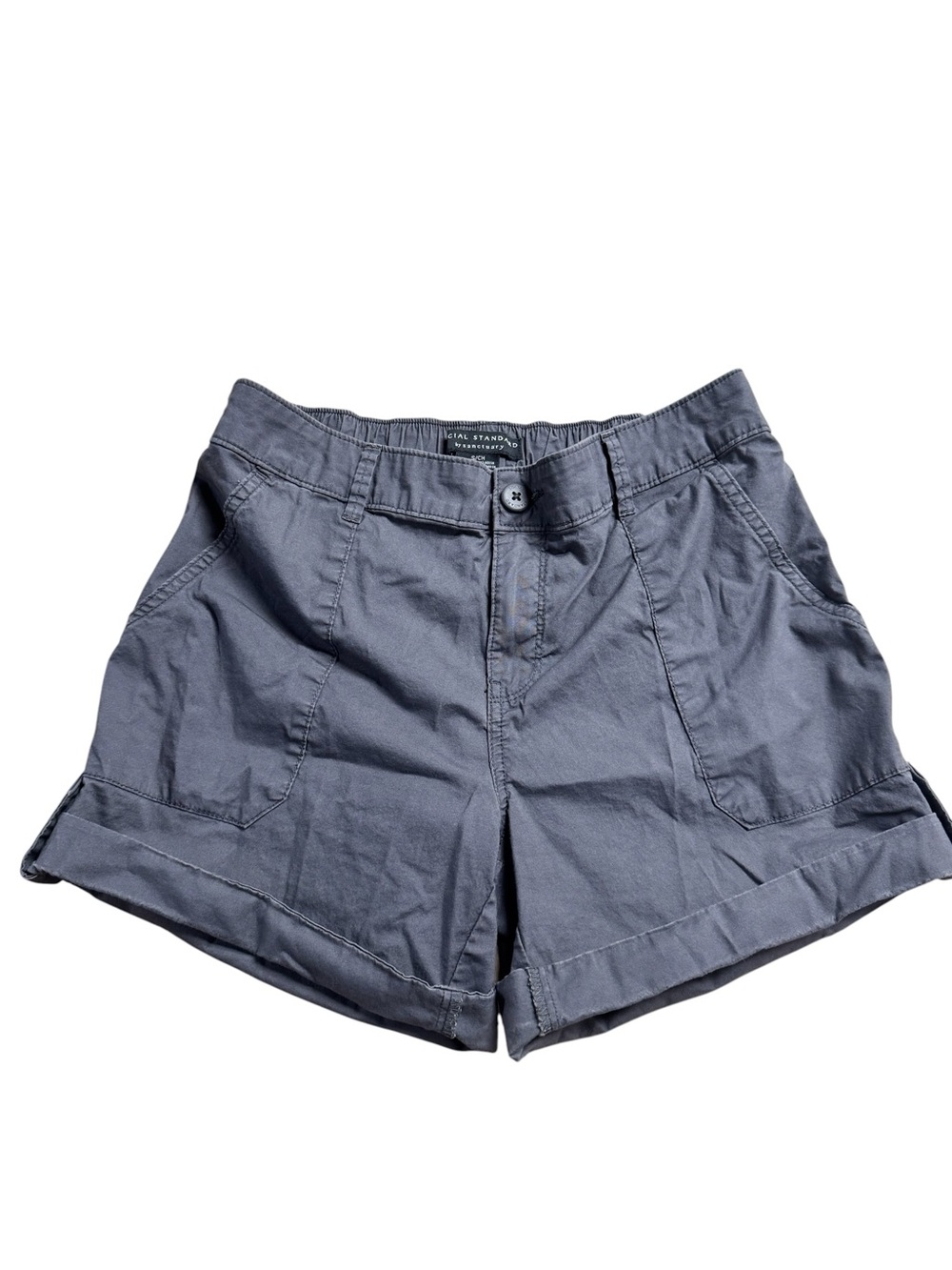 Social Standard Sanctuary Womens hero utility Gray Cuffed shorts size SM
